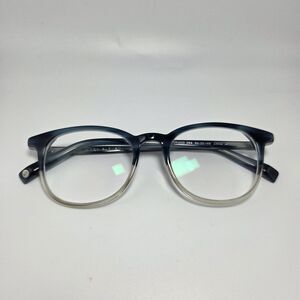 Warby Parker Eyeglasses Durand 369 Striped Blue Clear Square Frame 50 20 145